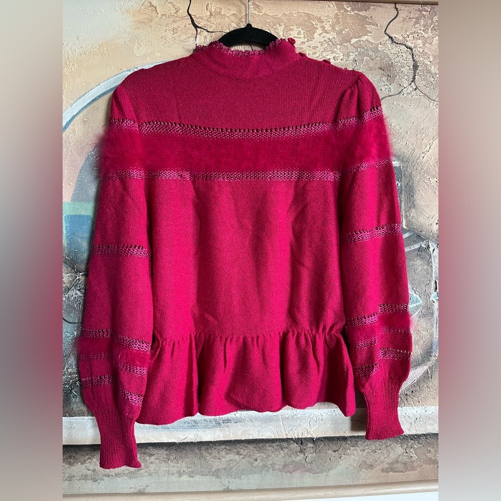Vintage Marni Knits Angora Wool Pink Knit Sweater